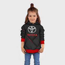Толстовка-худи детская TOYOTA, цвет: 3D-красный — фото 2