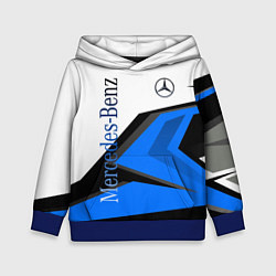 Толстовка-худи детская Mercedes-Benz, цвет: 3D-синий