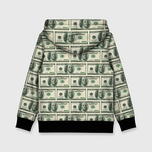 Детская толстовка Денежная тема / 3D-Черный – фото 2