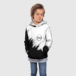 Толстовка-худи детская Opel, цвет: 3D-меланж — фото 2