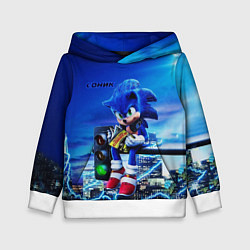 Толстовка-худи детская SONIC, цвет: 3D-белый