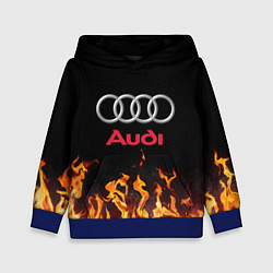 Толстовка-худи детская AUDI, цвет: 3D-синий