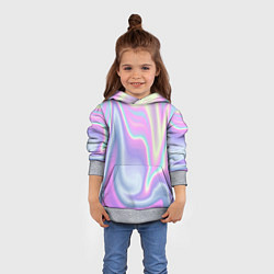 Толстовка-худи детская Vaporwave, цвет: 3D-меланж — фото 2