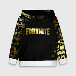 Толстовка-худи детская FORTNITE, цвет: 3D-белый