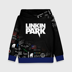 Толстовка-худи детская LINKIN PARK, цвет: 3D-синий