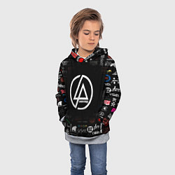Толстовка-худи детская LINKIN PARK, цвет: 3D-меланж — фото 2