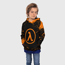 Толстовка-худи детская HALF-LIFE, цвет: 3D-синий — фото 2