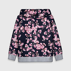 Толстовка-худи детская Сакура, цвет: 3D-меланж