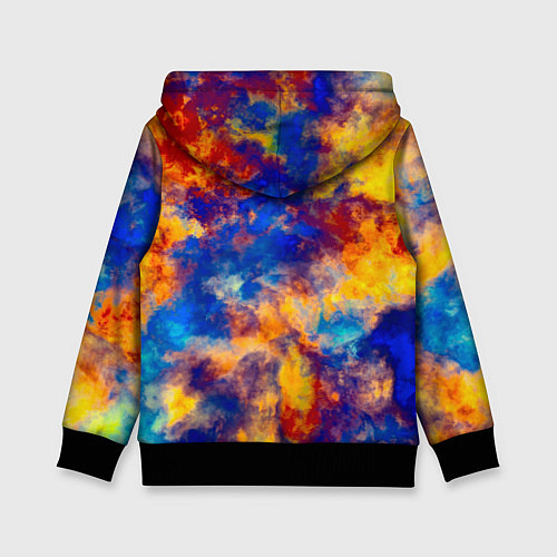 Детская толстовка Огненно-синий полутон / 3D-Черный – фото 2