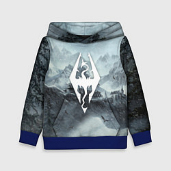 Толстовка-худи детская THE ELDER SCROLLS, цвет: 3D-синий