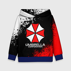 Толстовка-худи детская RESIDENT EVIL UMBRELLA, цвет: 3D-синий