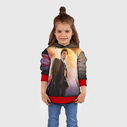 Толстовка-худи детская DOCTOR WHO, цвет: 3D-красный — фото 2