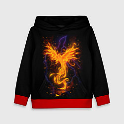 Толстовка-худи детская Phoenix, цвет: 3D-красный