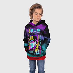 Толстовка-худи детская Приключения ДжоДжо, цвет: 3D-красный — фото 2