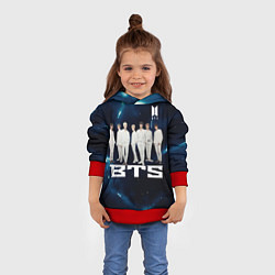 Толстовка-худи детская BTS, цвет: 3D-красный — фото 2