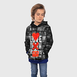 Толстовка-худи детская LOVE DEATH ROBOTS LDR, цвет: 3D-синий — фото 2