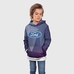 Толстовка-худи детская Ford, цвет: 3D-белый — фото 2