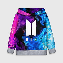 Толстовка-худи детская BTS, цвет: 3D-меланж