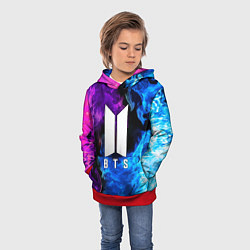 Толстовка-худи детская BTS, цвет: 3D-красный — фото 2