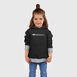 Толстовка-худи детская BMW M PERFORMANCE, цвет: 3D-меланж — фото 2