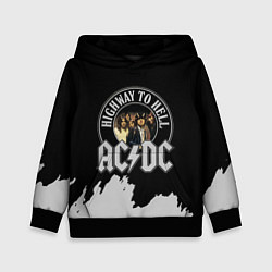 Толстовка-худи детская ACDC, цвет: 3D-черный
