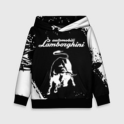 Толстовка-худи детская Lamborghini, цвет: 3D-черный