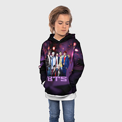 Толстовка-худи детская BTS, цвет: 3D-белый — фото 2