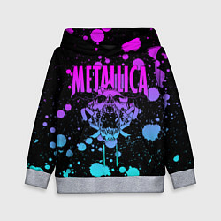 Толстовка-худи детская Metallica, цвет: 3D-меланж