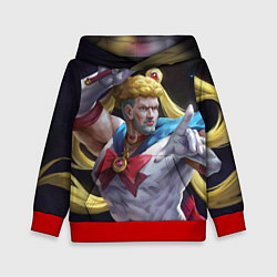 Толстовка-худи детская Сейлор Панч, цвет: 3D-красный