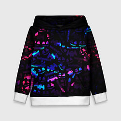 Толстовка-худи детская MARSMELLO NEON, цвет: 3D-белый