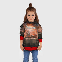 Толстовка-худи детская Sabaton, цвет: 3D-красный — фото 2