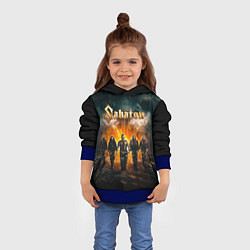 Толстовка-худи детская Sabaton, цвет: 3D-синий — фото 2