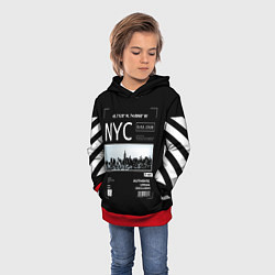 Толстовка-худи детская Off-White: NYC, цвет: 3D-красный — фото 2