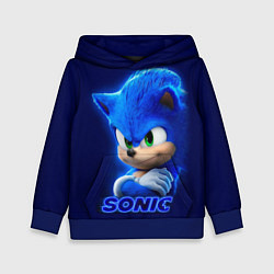 Толстовка-худи детская SONIC, цвет: 3D-синий