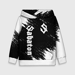 Толстовка-худи детская SABATON, цвет: 3D-белый