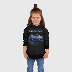 Толстовка-худи детская MERCEDES, цвет: 3D-черный — фото 2