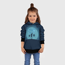 Толстовка-худи детская Тяжёлая атлетика, цвет: 3D-черный — фото 2