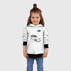 Толстовка-худи детская SUBARU, цвет: 3D-черный — фото 2