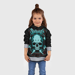 Толстовка-худи детская SABATON, цвет: 3D-меланж — фото 2