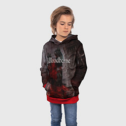 Толстовка-худи детская Bloodborne, цвет: 3D-красный — фото 2