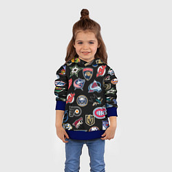 Толстовка-худи детская NBA PATTERN, цвет: 3D-синий — фото 2