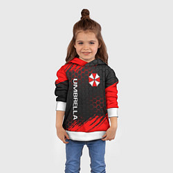 Толстовка-худи детская UMBRELLA CORP, цвет: 3D-белый — фото 2