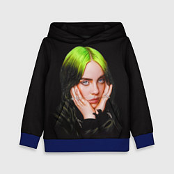 Толстовка-худи детская BILLIE EILISH, цвет: 3D-синий