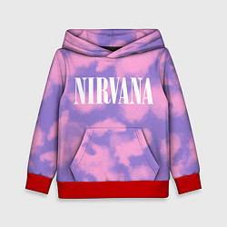 Толстовка-худи детская NIRVANA, цвет: 3D-красный