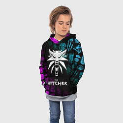 Толстовка-худи детская ВЕДЬМАК, цвет: 3D-меланж — фото 2
