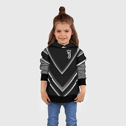 Толстовка-худи детская Juventus F C, цвет: 3D-черный — фото 2