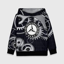 Толстовка-худи детская MERCEDES-BENZ, цвет: 3D-черный
