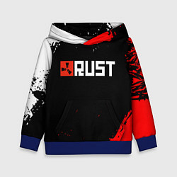 Толстовка-худи детская RUST, цвет: 3D-синий