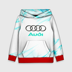 Толстовка-худи детская Audi, цвет: 3D-красный
