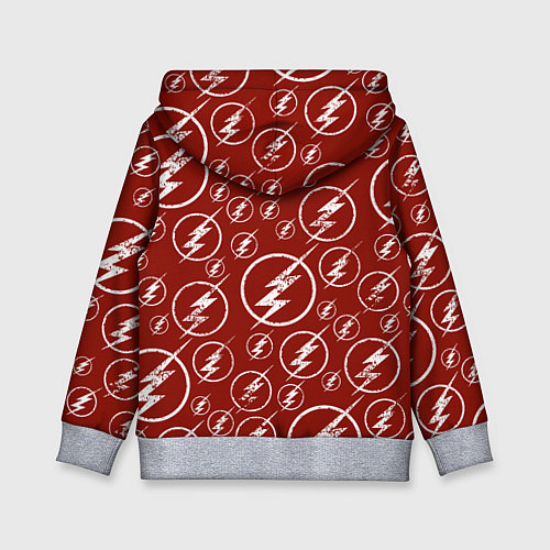 Детская толстовка The Flash Logo Pattern / 3D-Меланж – фото 2